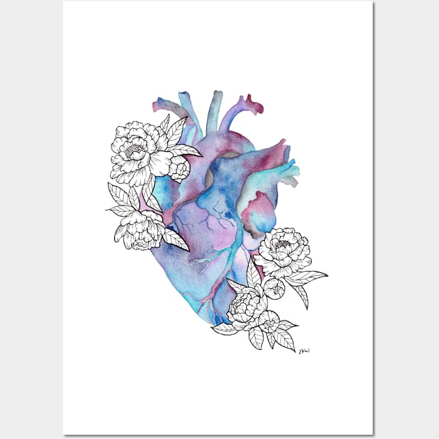 Anatomical Heart Wall Art by The Paintbox Letters